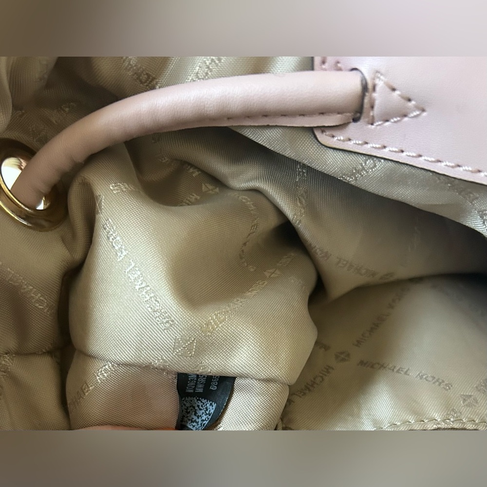 MICHEAL KORS ABBEY BLUSH PINK BACKPACK, STYLE# 35T9GAYB/C - Picture 10 of 10